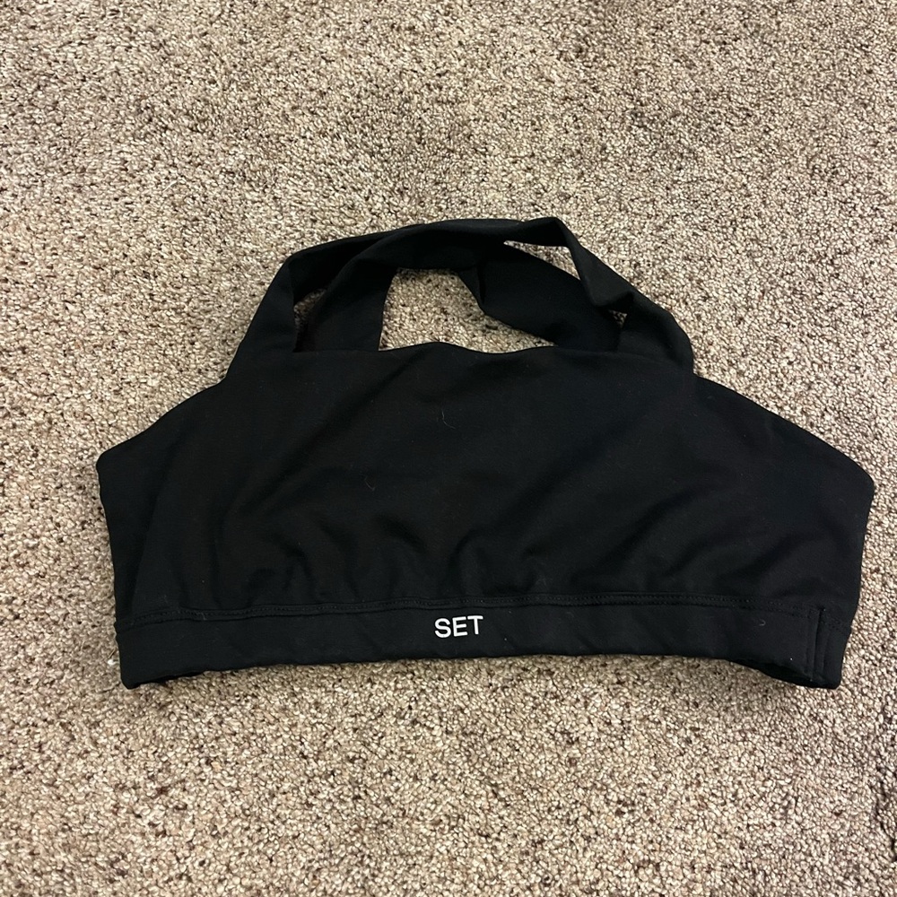 SET Active Black Sports Bra